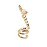 Serpentine Wavy Gold plated Earrings