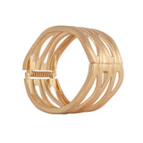 Bijoux Matte Finish Gold plated Bangle