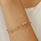 Gold Grace Bow Bracelet