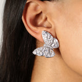Butterfly Cz Stone Silver Plating Earring