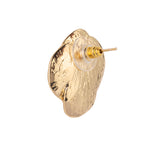 Gold plated Rose Flower Earrings