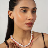 Dual Chain Gold Plated Necklace With Adjustable Chain