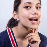 Gold Plated Panda Stud Earrings