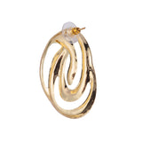 Gold 18k plated Coil Earrings