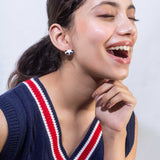 Gold Plated Panda Stud Earrings