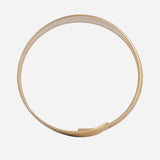 Serpentine Matte Finish Gold plated Bangle