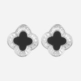 Gold Plated Earrings with Mother of Pearl & Cubic Zirconia