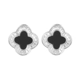 Gold Plated Earrings with Mother of Pearl & Cubic Zirconia