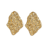 Hammered 18k Gold plated Earrings