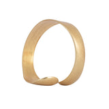 Serpentine Matte Finish Gold plated Bangle