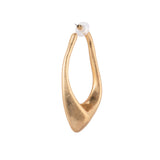 Abstract Matte Gold plated Earrings