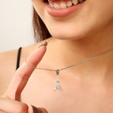 Silver Paris Pendant Necklace