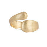 Serpentine Matte Finish Gold plated Bangle