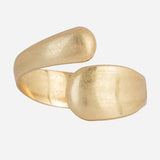 Serpentine Matte Finish Gold plated Bangle