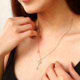 Gold Lock and Key Pendant Necklace
