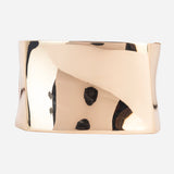 Square 18k Gold Plated Bangle Cuff