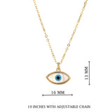 Gold Teardrop Mosaic Pendant Necklace