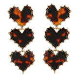 Heart Shape Gold Plated Earrings