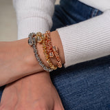 Coil Rose Gold Thin Bracelet