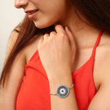 Gold Crystal Cosmic Evil Eye Bracelet