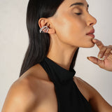 Silver Plating Curve Shape Ear Huggies