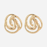 Gold 18k plated Coil Earrings