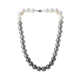 Black & White Ombre Pearl Necklace