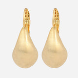 Gold Plated Metal Drop Earrings