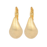 Gold Plated Metal Drop Earrings