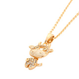 Gold Giraffe Pendant Necklace