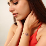 Rose Gold EVil Eye Bracelet