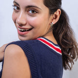 Gold Plated Coconut Tree And Cactus Stud Earrings with CZ Stone