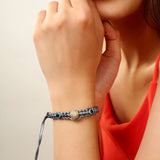 Grey Evil Eye Bracelet