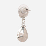 Green Cubic Zirconia Silver Plated Earrings