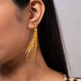 Gold-Plated Hanging Earrings