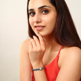 Grey Evil Eye Bracelet