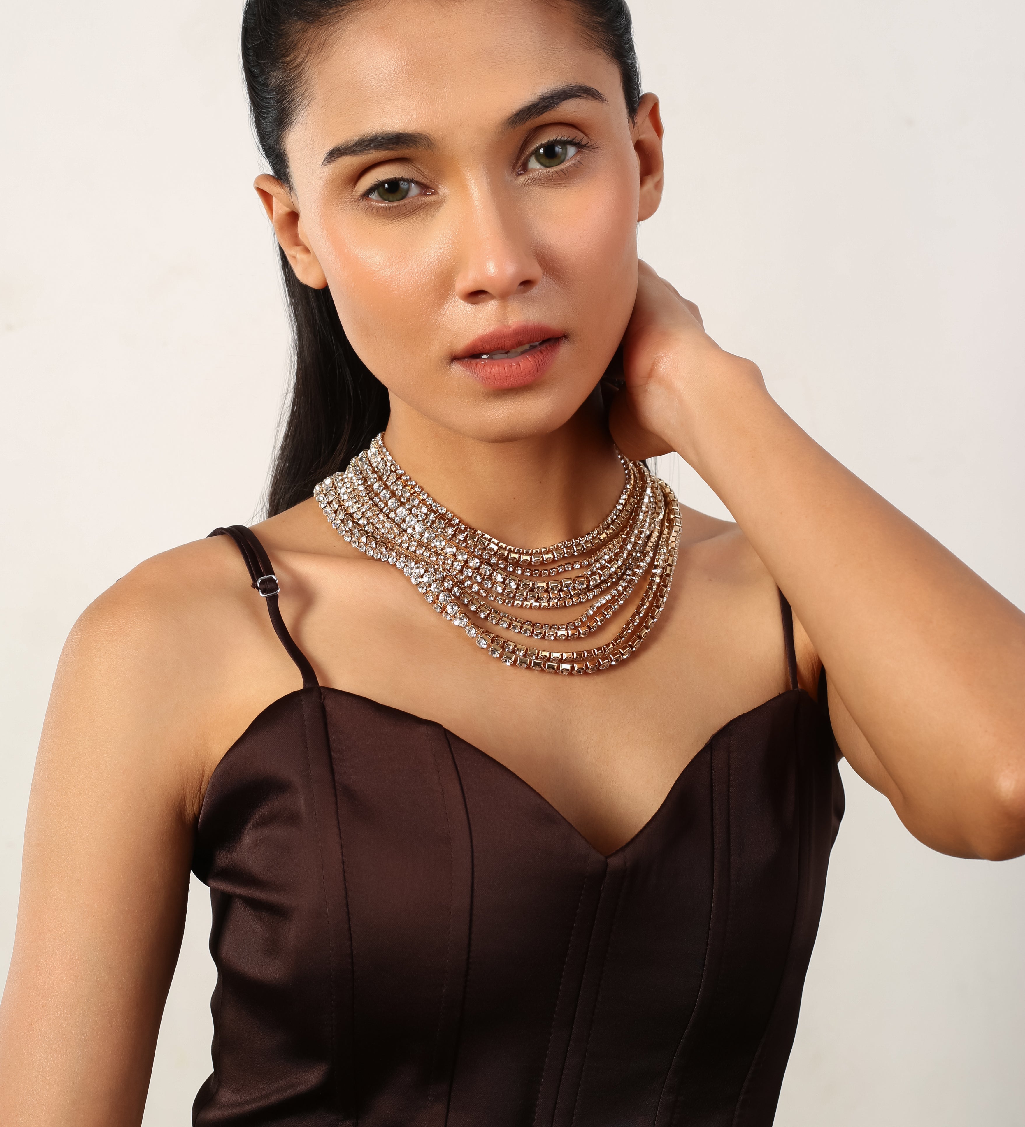 MULTY CHARM HEART SHAPE NECKLACE