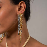 Silver & Gold plated Long Earrings