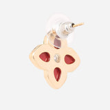 Clove Leaf Cubic Zirconia Earrings