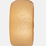 Hammered  Finished And Gold Plated Bracelet cuff