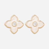Clove Leaf Cubic Zirconia Earrings