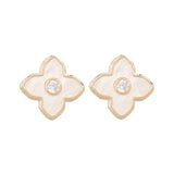 Clove Leaf Cubic Zirconia Earrings