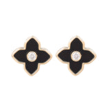 Clove Leaf Cubic Zirconia Earrings