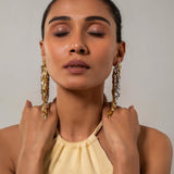 Silver & Gold plated Long Earrings