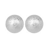 Gold Plated Metal Ball Stud Earrings