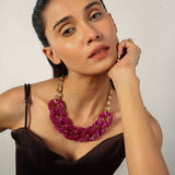 Pop Shiny Necklace With Adjustable Chain