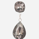 Green Cubic Zirconia Silver Plated Earrings