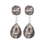 Green Cubic Zirconia Silver Plated Earrings