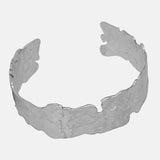 Hammered  Finished And Silver Plated Bracelet