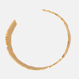 Hammered  Finished And Gold Plated Bracelet
